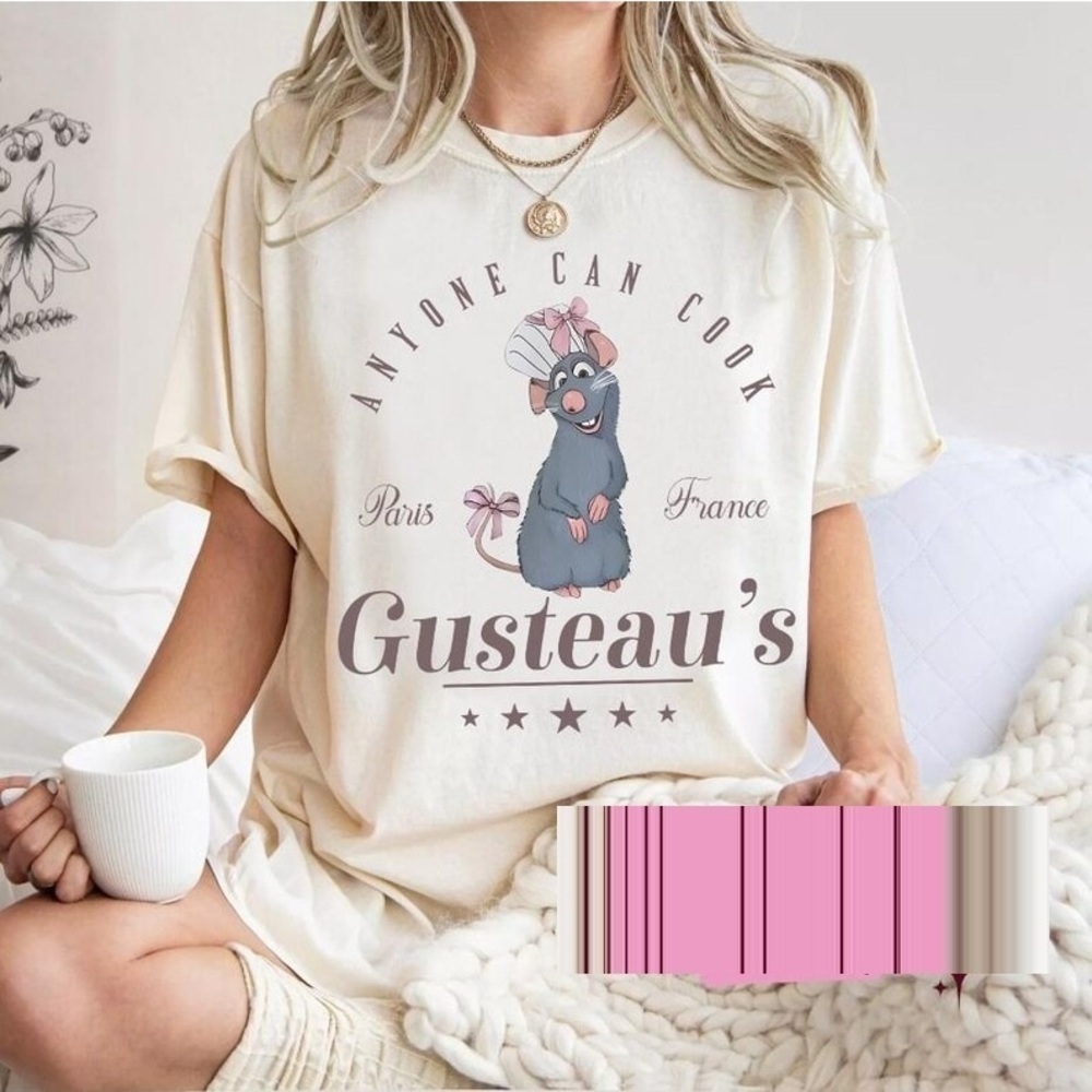 Ratatouille  Coquette  T-Shirt, Ratatouille Shirt, Anyone Can Cook